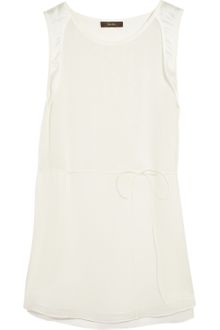 Vera Wang Silkchiffon Top - Lyst