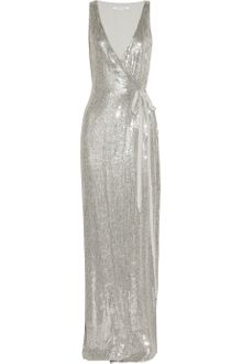 Diane Von Furstenberg Yazhi Sequined Silk-Chiffon Gown - Lyst