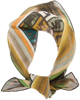 Fendi Designer Logo Scarf - Lyst