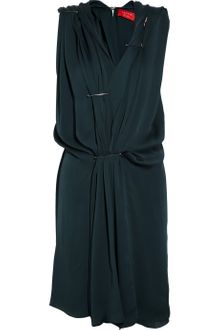 Lanvin Safety Pin Draped Dress - Lyst