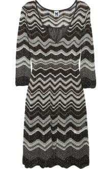 M Missoni Metallic Crochetknit Dress - Lyst