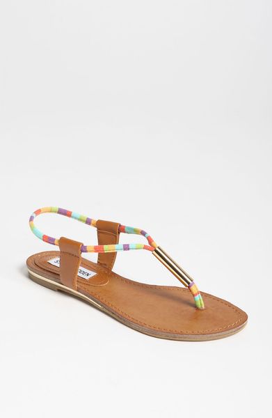 Steve Madden Hamil Sandal in Brown (cognac multi) - Lyst