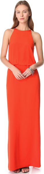 Tibi Long Halter Dress - Lyst