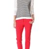 Tibi Sporty Mesh Intarsia Knit Sweater in White (ivory) - Lyst