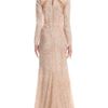 Bibhu Mohapatra Embroidered Filigree Gown in Beige (champagne) - Lyst
