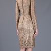 Dolce & Gabbana Lace Dress in Gold - Lyst