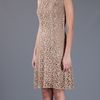 Dolce & Gabbana Sleeveless Lace Dress in Gold - Lyst