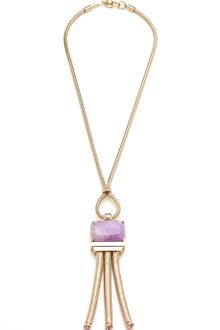 House Of Lavande Jeweled Knot Purple Amethyst Pendant Necklace - Lyst