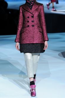 Marc Jacobs Metallic Bouclé Wool Blend Jacket - Lyst