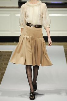 Oscar de la Renta Lace-appliquéd Silk-organza Blouse - Lyst