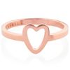 Topshop Heart Ring  in Pink (rose gold) - Lyst