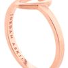 Topshop Heart Ring  in Pink (rose gold) - Lyst