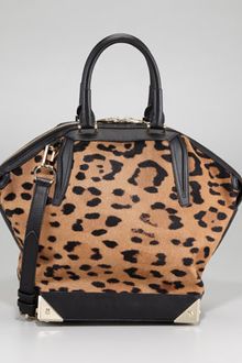 Alexander Wang Emile Leopardprint Calf Hair Satchel Bag - Lyst