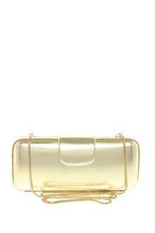 French Connection Metallic Hard Clutch Bag - Lyst