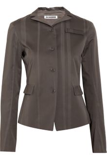 Jil Sander Cotton Sateen Blazer - Lyst