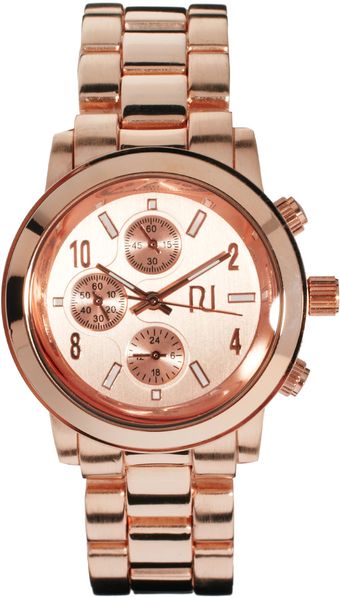 River Island Chronograph Emily Rose Watch - Lyst