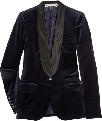 Stella McCartney Flora Velvet Tuxedo Jacket - Lyst