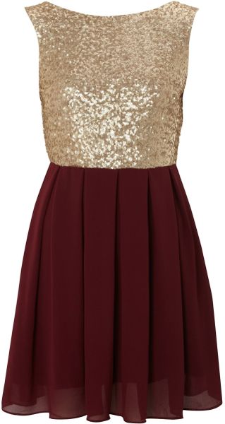 Tfnc Sequin Sarah High Low Dress - Lyst
