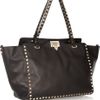 Valentino Rockstud Leather Tote in Black - Lyst