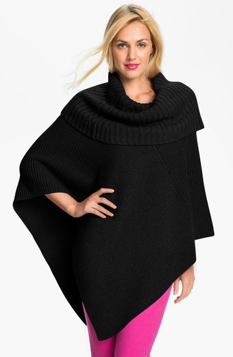 Michael by Michael Kors Ribbed Poncho - Lyst