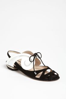 Nicholas Kirkwood Swirl Flat Sandal - Lyst
