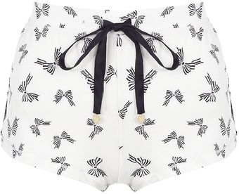 Juicy Couture Bow Print Shorts - Lyst