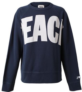 Acne Peace Cotton Sweater - Lyst