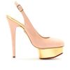 Charlotte Olympia Dolly Sling Backs in Pink (blush) - Lyst