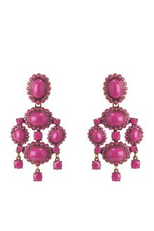 Oscar de la Renta Opaque Cabachon Drop Earring - Lyst