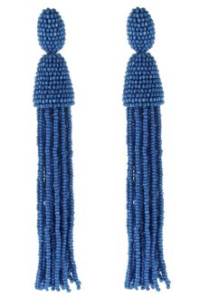 Oscar de la Renta Long Tassel Earring - Lyst