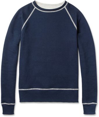 Billy Reid Reversible Cotton Sweatshirt - Lyst