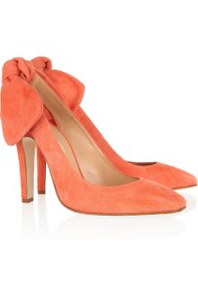 Carven Suede Slingbacks - Lyst