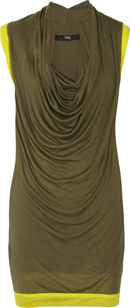 Cut25 Draped Modal Mini Dress - Lyst
