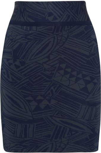 Cut25 Patterned Stretch Knit Skirt - Lyst