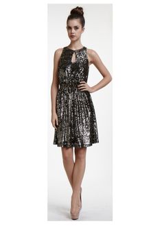 Erin Fetherston Overlapping Sequin Keyhole Dress - Lyst