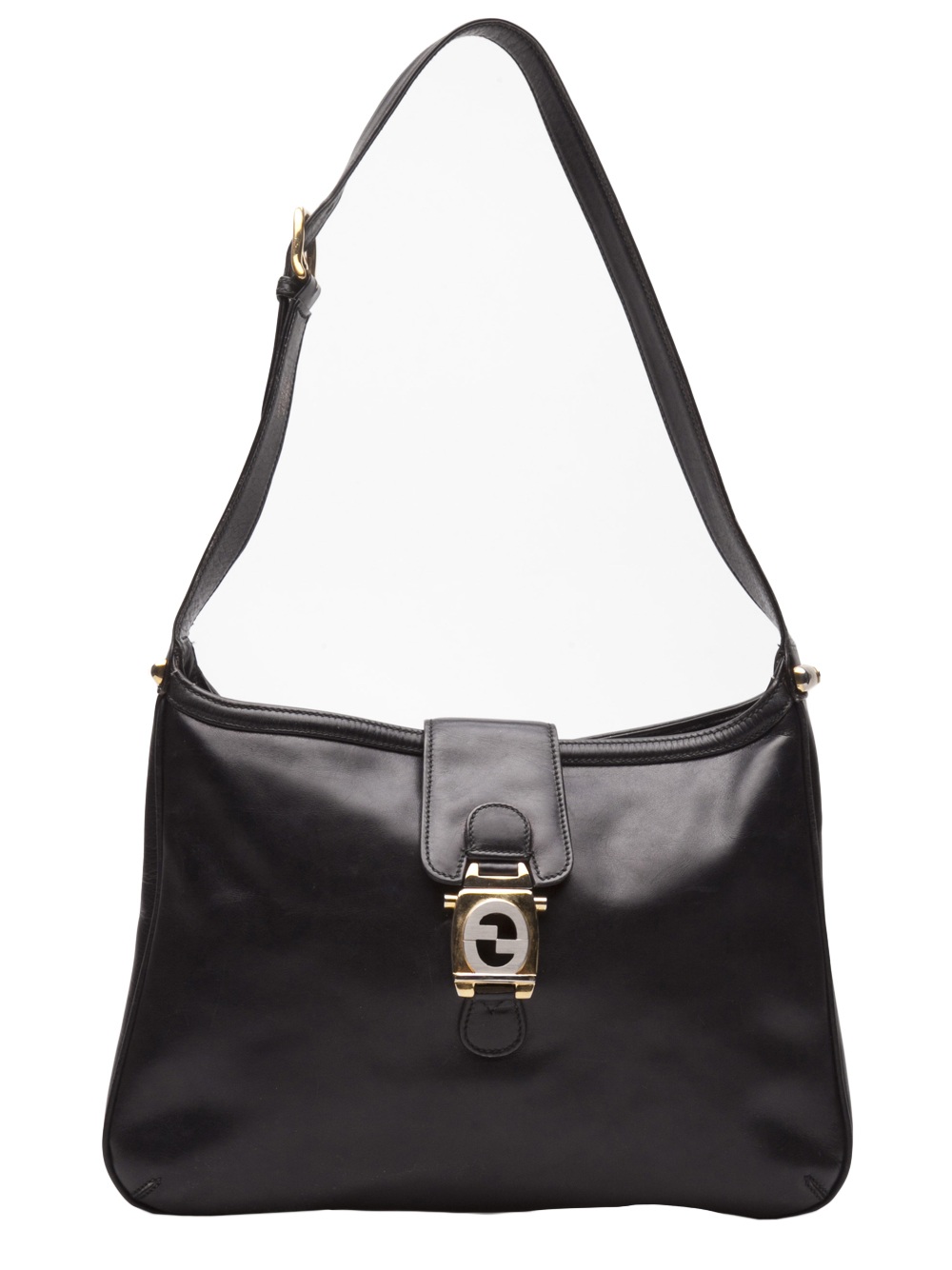 Gucci Vintage Logo Medallion Handbag in Black | Lyst