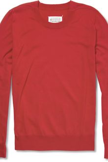 Maison Martin Margiela Knitted Cotton Sweater - Lyst