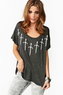 Nasty Gal Dagger Tee - Lyst