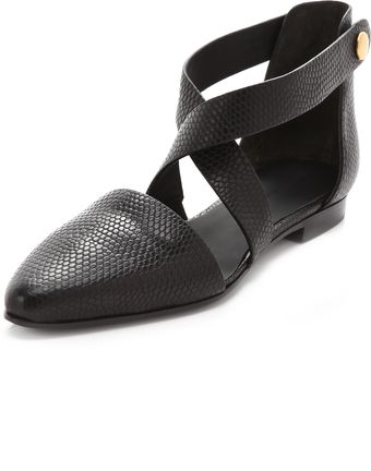 Alexander Wang Tabea Crisscross Flats - Lyst