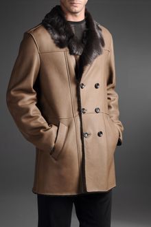 Armani Leather Jacket - Lyst