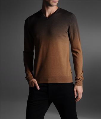 Armani V Neck Sweater - Lyst