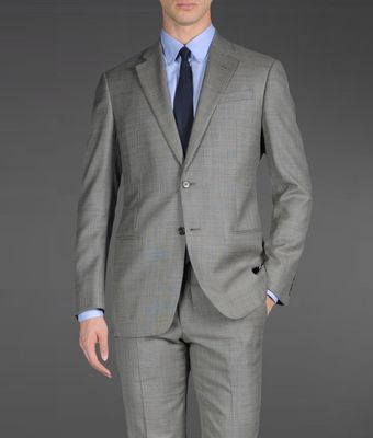 Armani Two Button Suit - Lyst