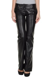 Balmain Leather Trousers - Lyst