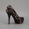 Dolce & Gabbana Lace Print Pump in Black - Lyst
