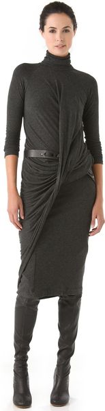 Donna Karan New York Twist Drape Dress - Lyst