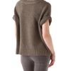 Donna Karan New York Elbow Sleeve Tshirt in Brown - Lyst