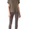 Donna Karan New York Elbow Sleeve Tshirt in Brown - Lyst