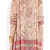 Donna Karan New York Floral Print Cotton and Silk Blend Shirt in Pink (floral) - Lyst