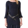 Donna Karan New York Long Sleeve Top in Blue (indigo) - Lyst