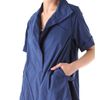 Donna Karan New York Roll Sleeve Oversized Tunic in Blue - Lyst